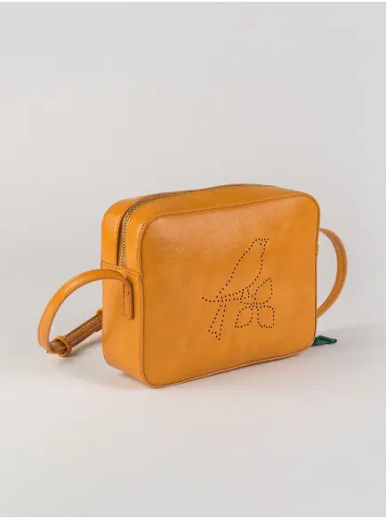 Gele schoudertas met ritssluiting | Nice Things cross nice ochre