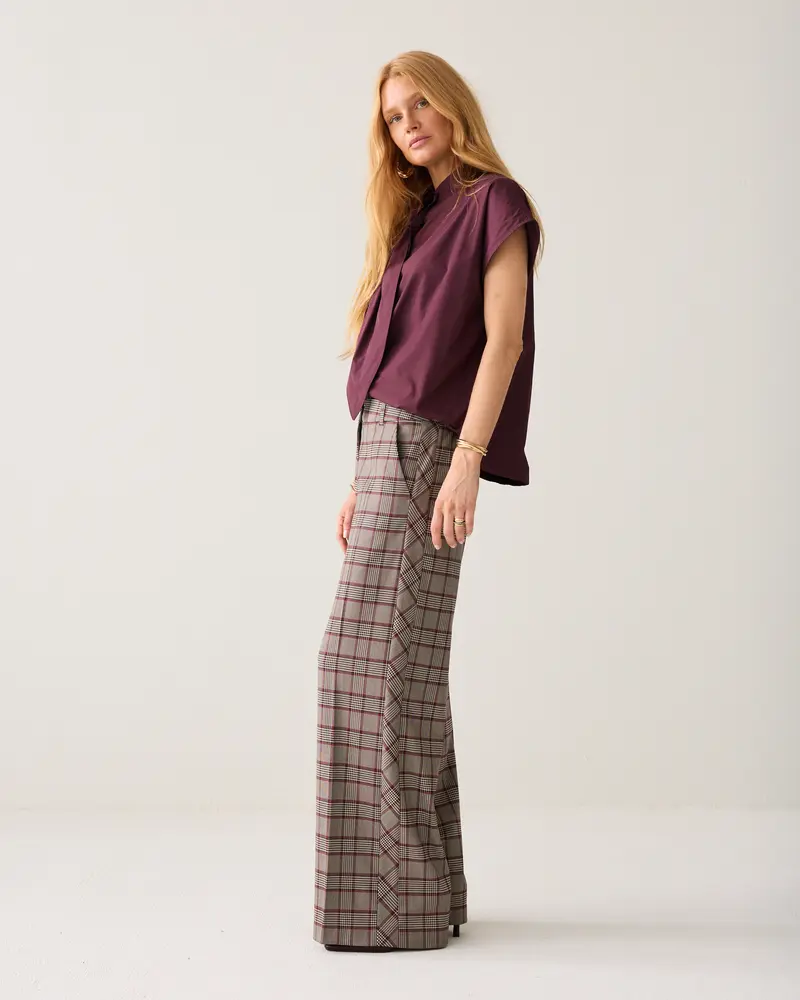 Geruite broek
