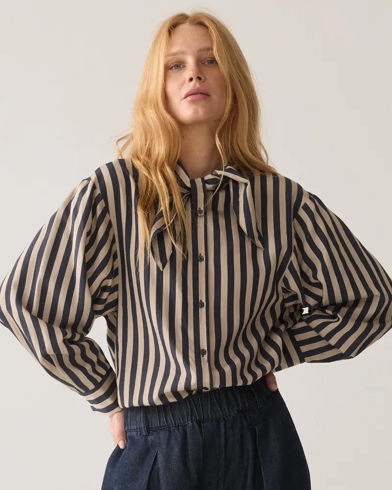 Gestreepte blouse Ecovero