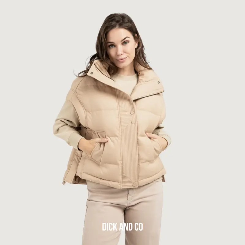 Gewatteerde oversized bodywarmer