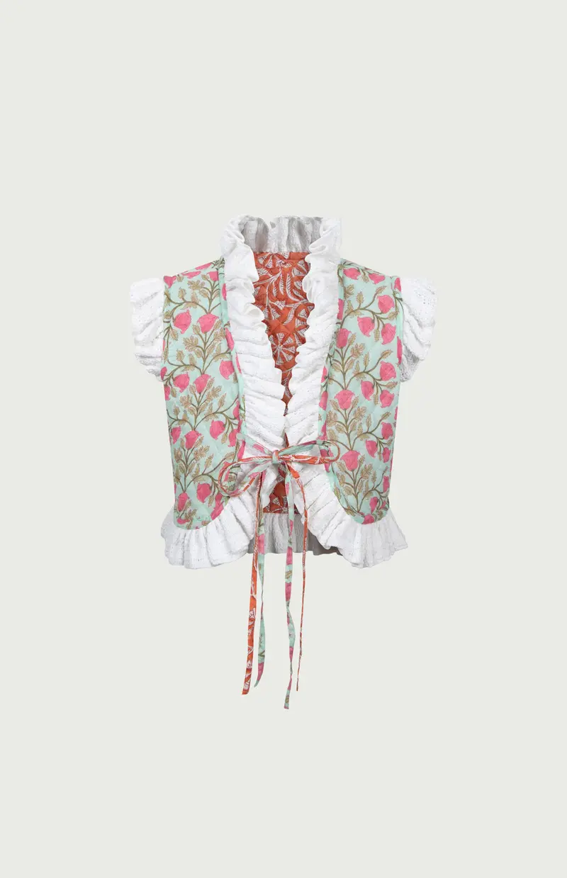 Gia Reversible Vest Orange