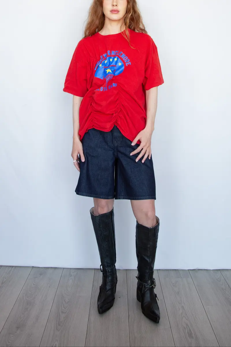 Graphic Wave Tshirt Red 1