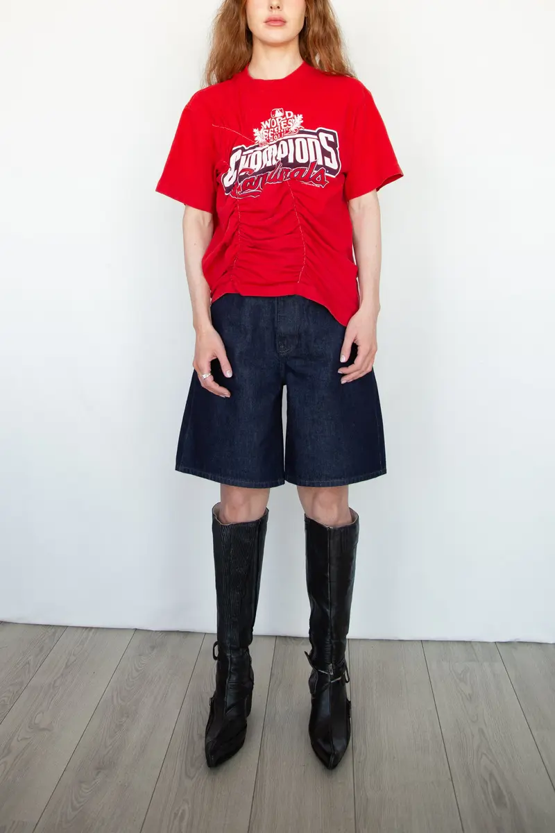 Graphic Wave Tshirt Red 2