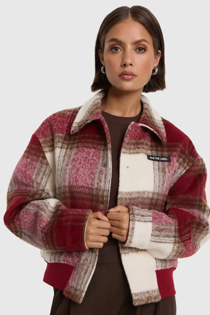 hairy check jacket