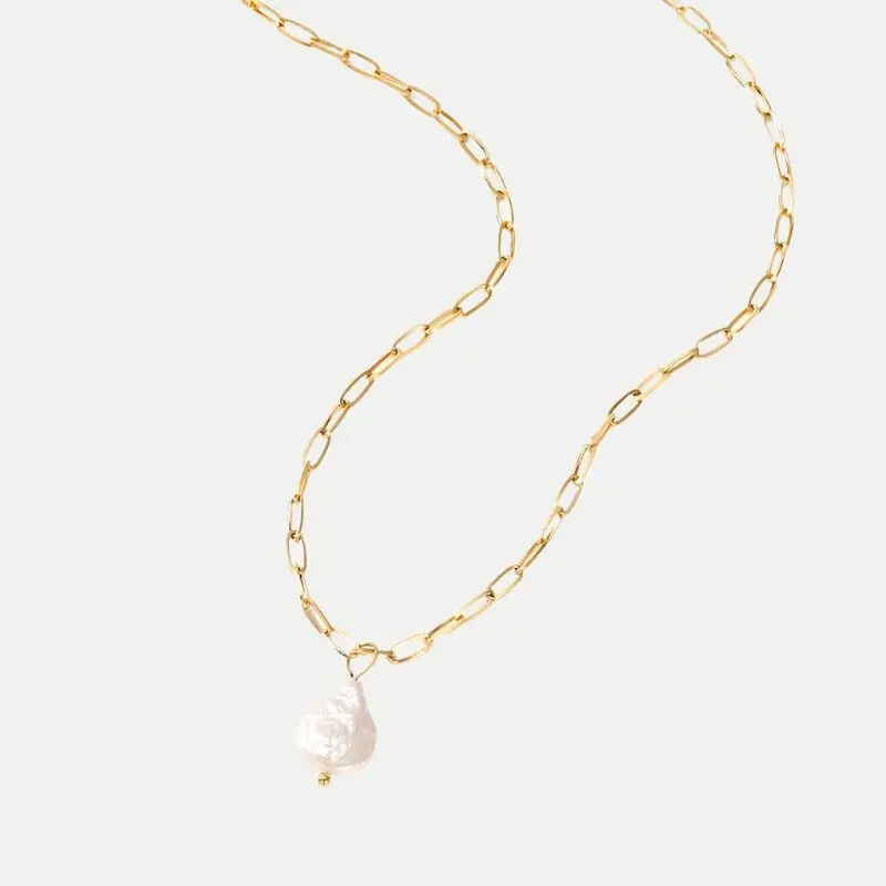Hanalei Myntlänk Halsband i Guld