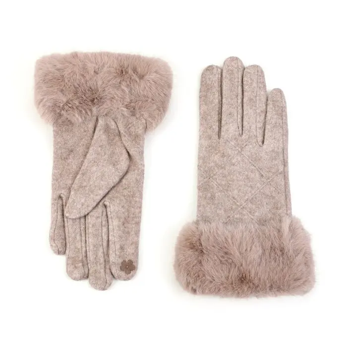 Handschoenen - Ruit Beige