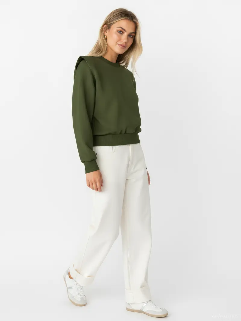 HDREGINA LS CROPPED SWEAT