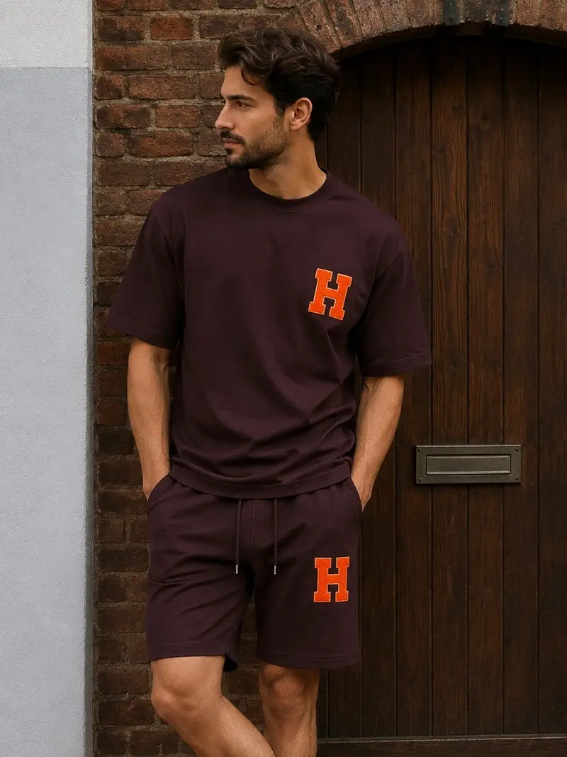 Heren Set - Aubergine