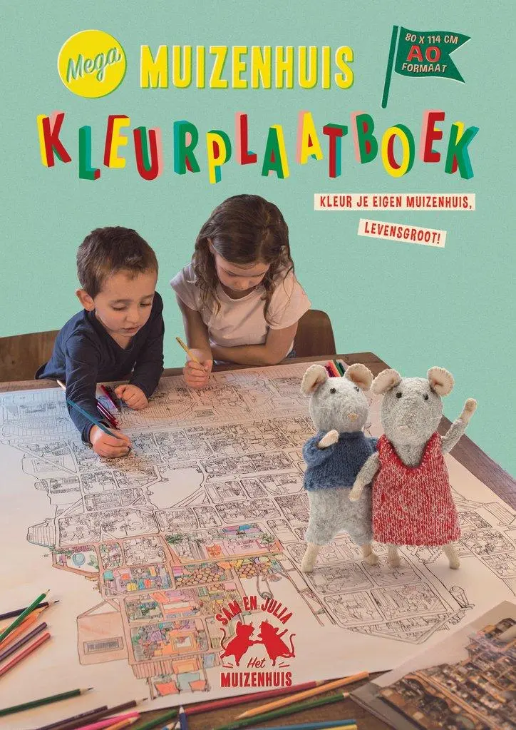 Het Mega Muizenhuis Kleurplaatboek