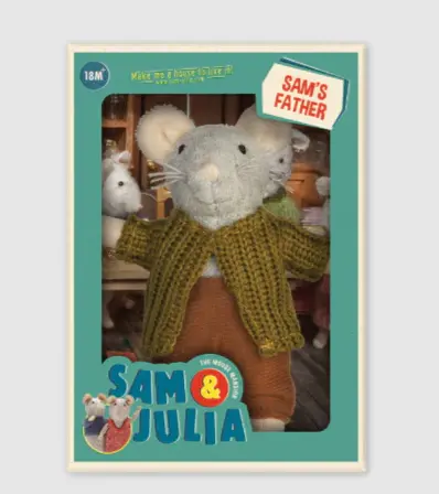 Het Muizenhuis knuffelmuis Sam's vader