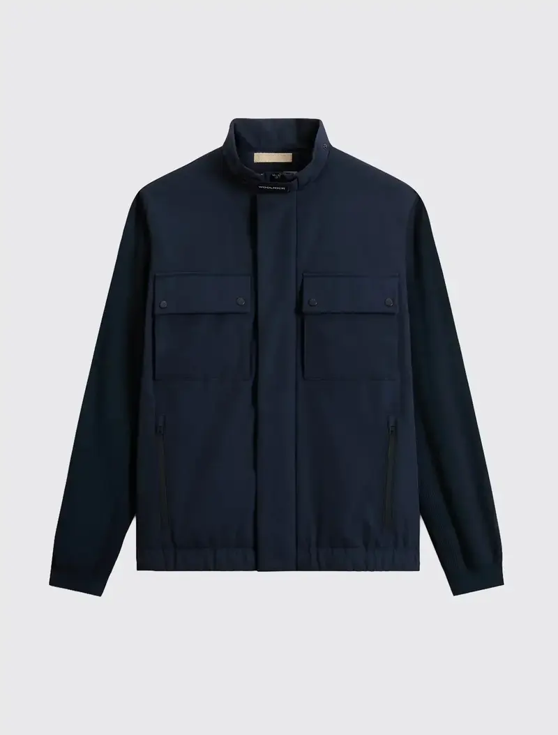 Hybrid Jacket in Two-Layered Fabric