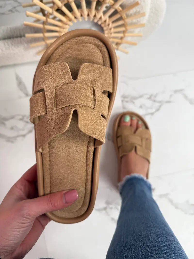 Ines Khaki Slipper