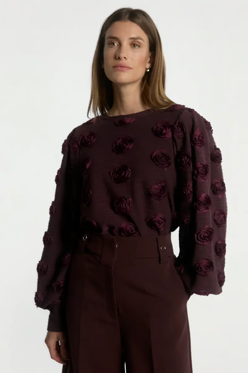isha top bordeaux