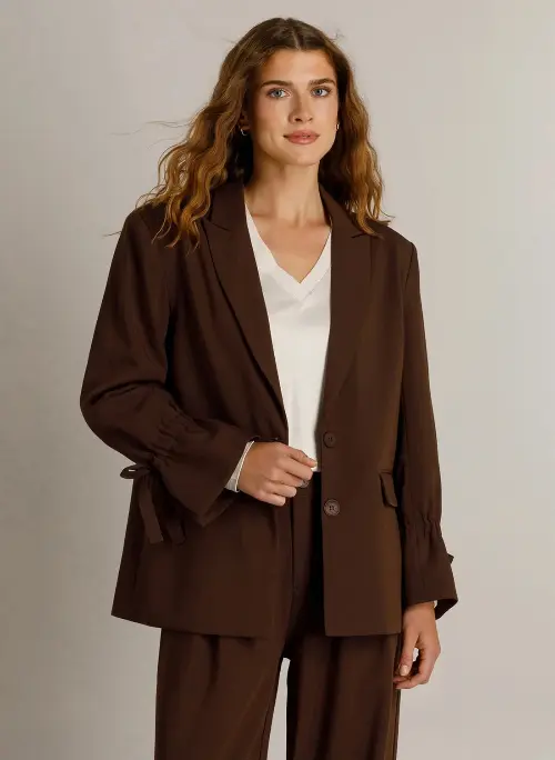 Ivy Beau blazer kes bruin