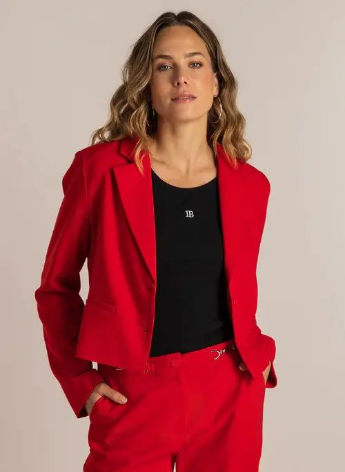 Ivy Beau blazer sema rood