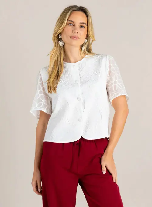 Ivy Beau blouse giullia wit