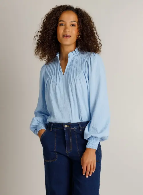 Ivy Beau blouse hedy blauw