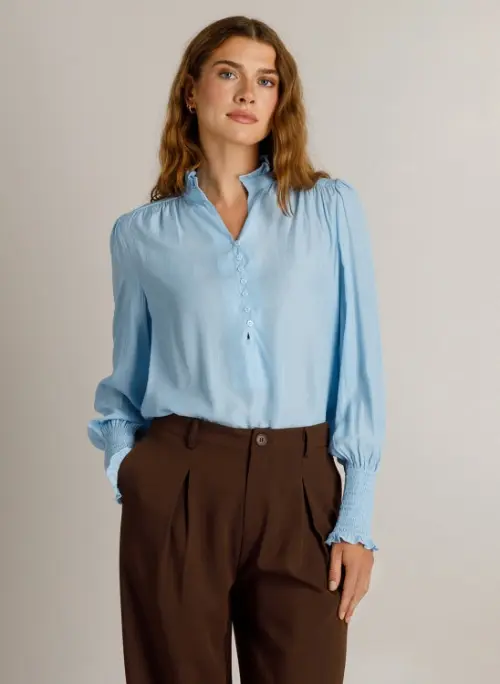 Ivy Beau blouse kiki blauw
