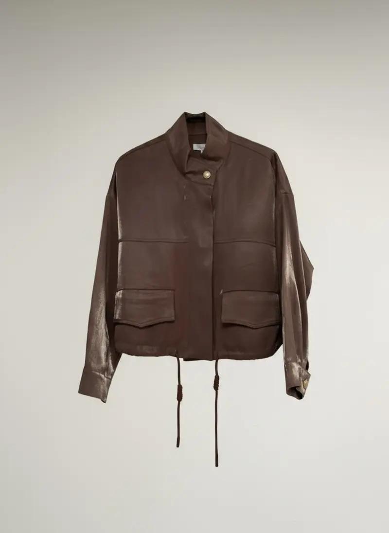 Jack Cleo Shiny Satin | Brown