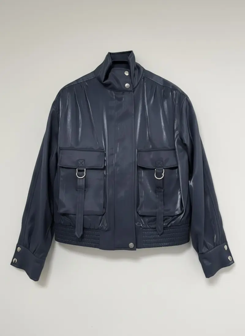Jack Rose Shiny Satin | Navy