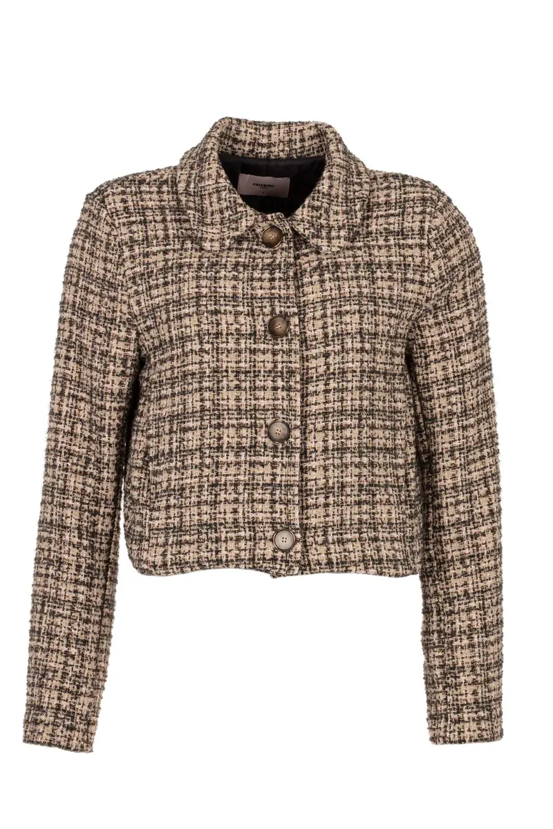 Jacket boucle blend Jana Caramel boucle