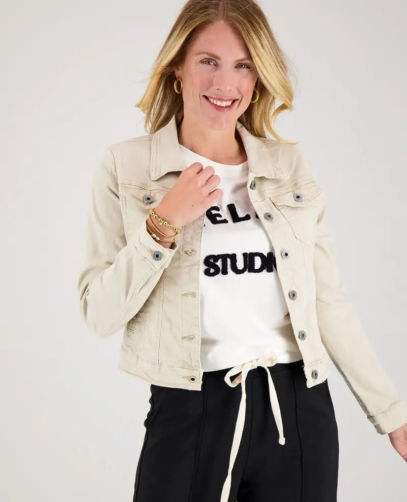 Jacket Denim | Sand