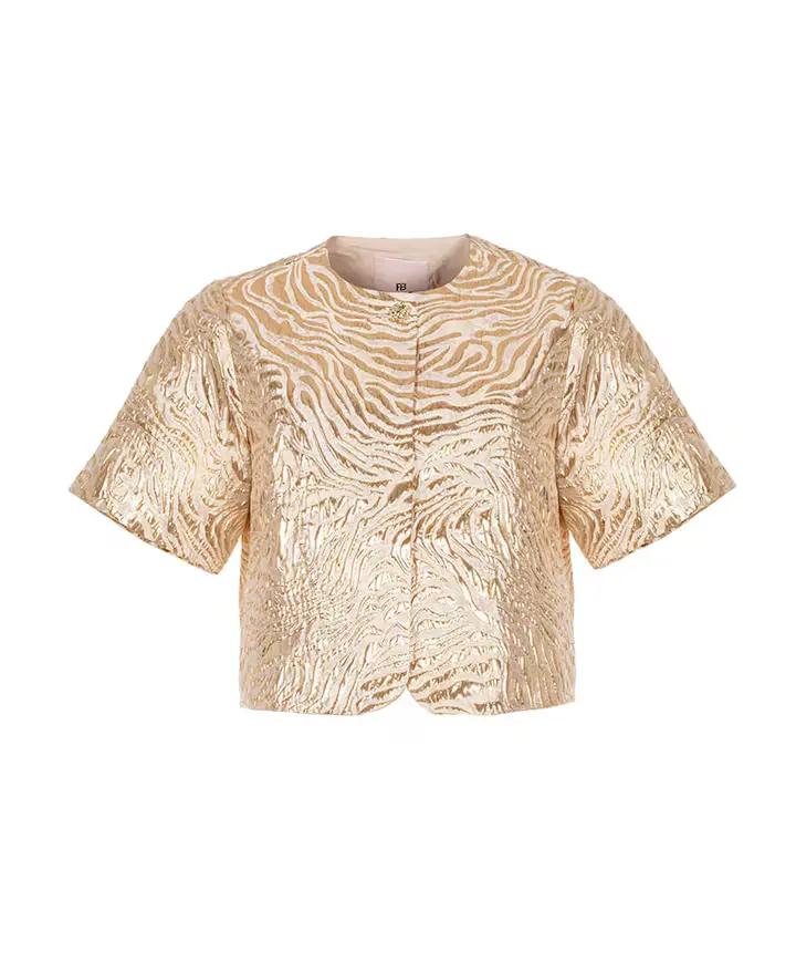 Jacket jaquard fantasy Livia Gold