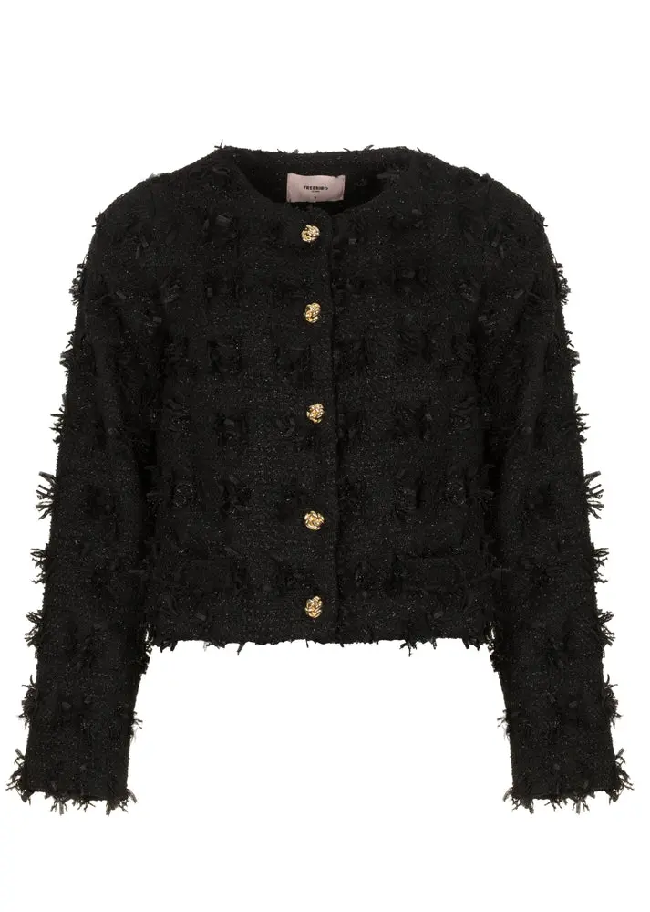 Jacket lobke wv-hairy-lobke Black