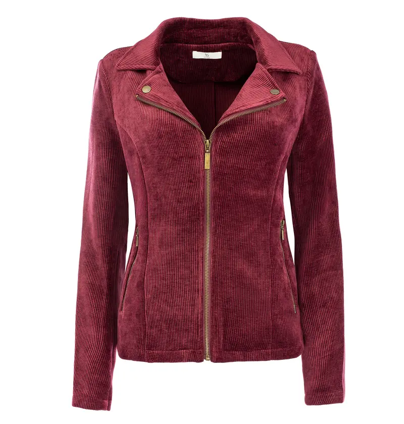 Jasje Yansel LS-RMJ Rib Corduroy | Cabernet Red
