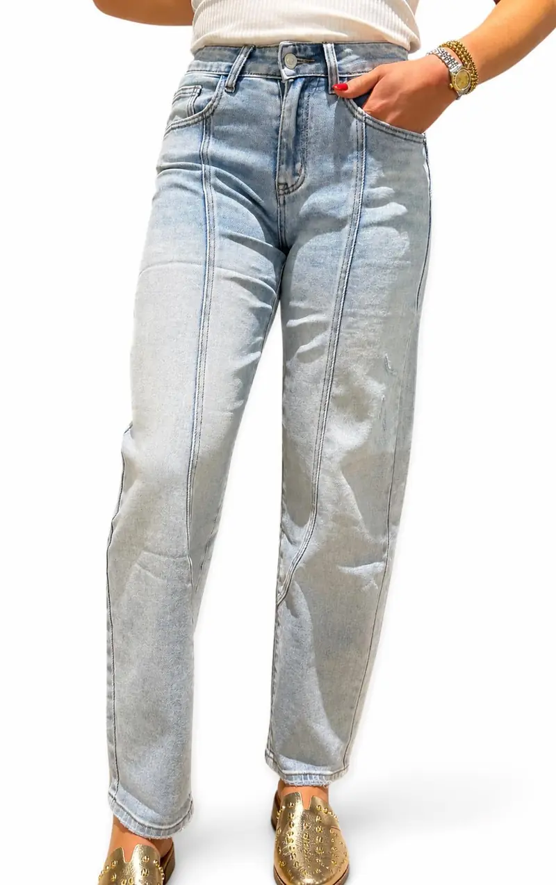Jeans - Barrel Light blue Yaya