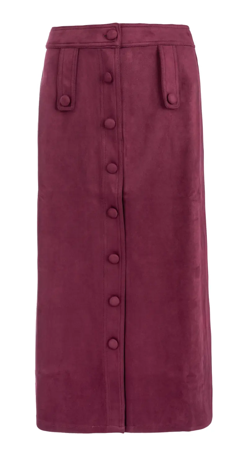 Jelsa-RMJ Suedine | Cabernet Red