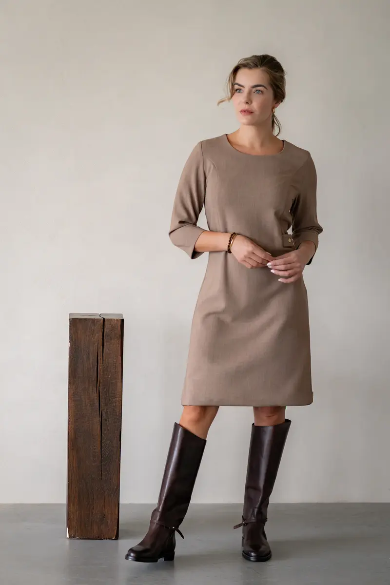Jurk inge inge-26 Sand