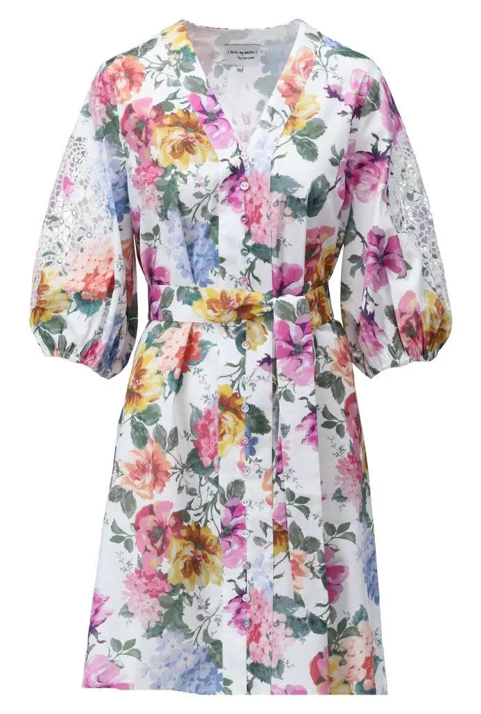 Jurk met design en borduursel C727L Multi