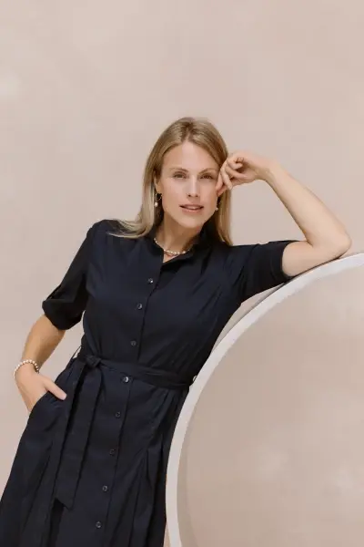 Jurk violet violet-26 Navy
