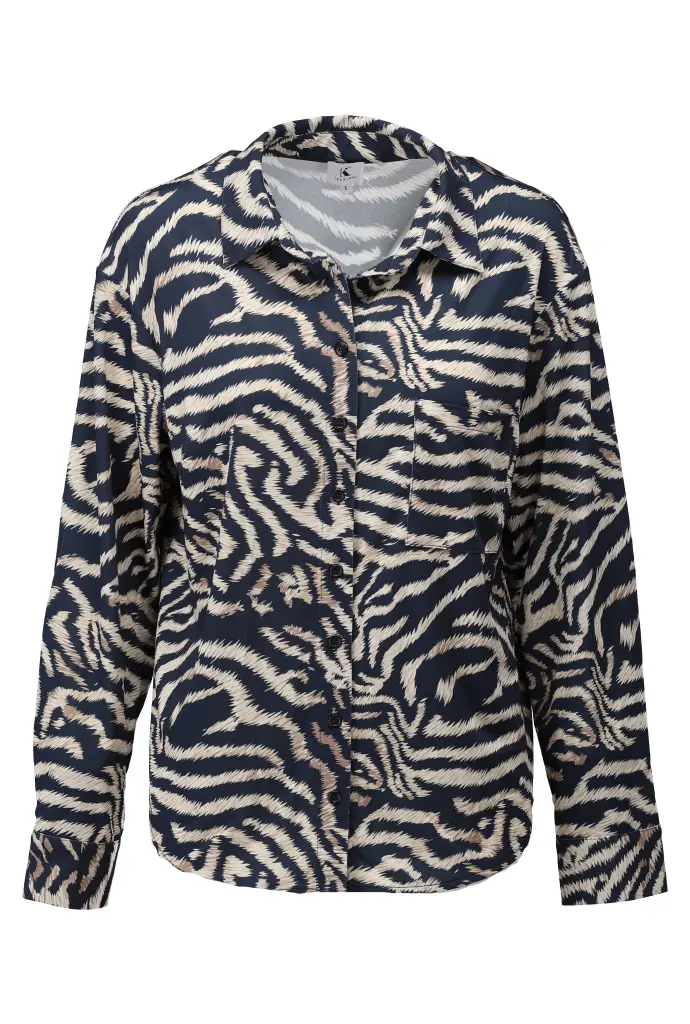 K-Design-Blouse met zebra print-D109