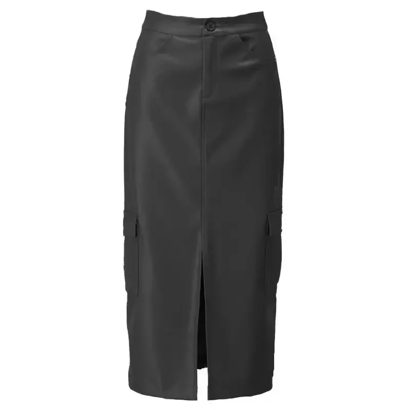 K-Design - Vegan lederen cargo rok V701