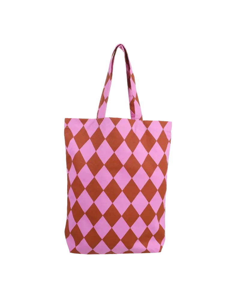 Kadodesign cotton bag diamond wisteria ginger