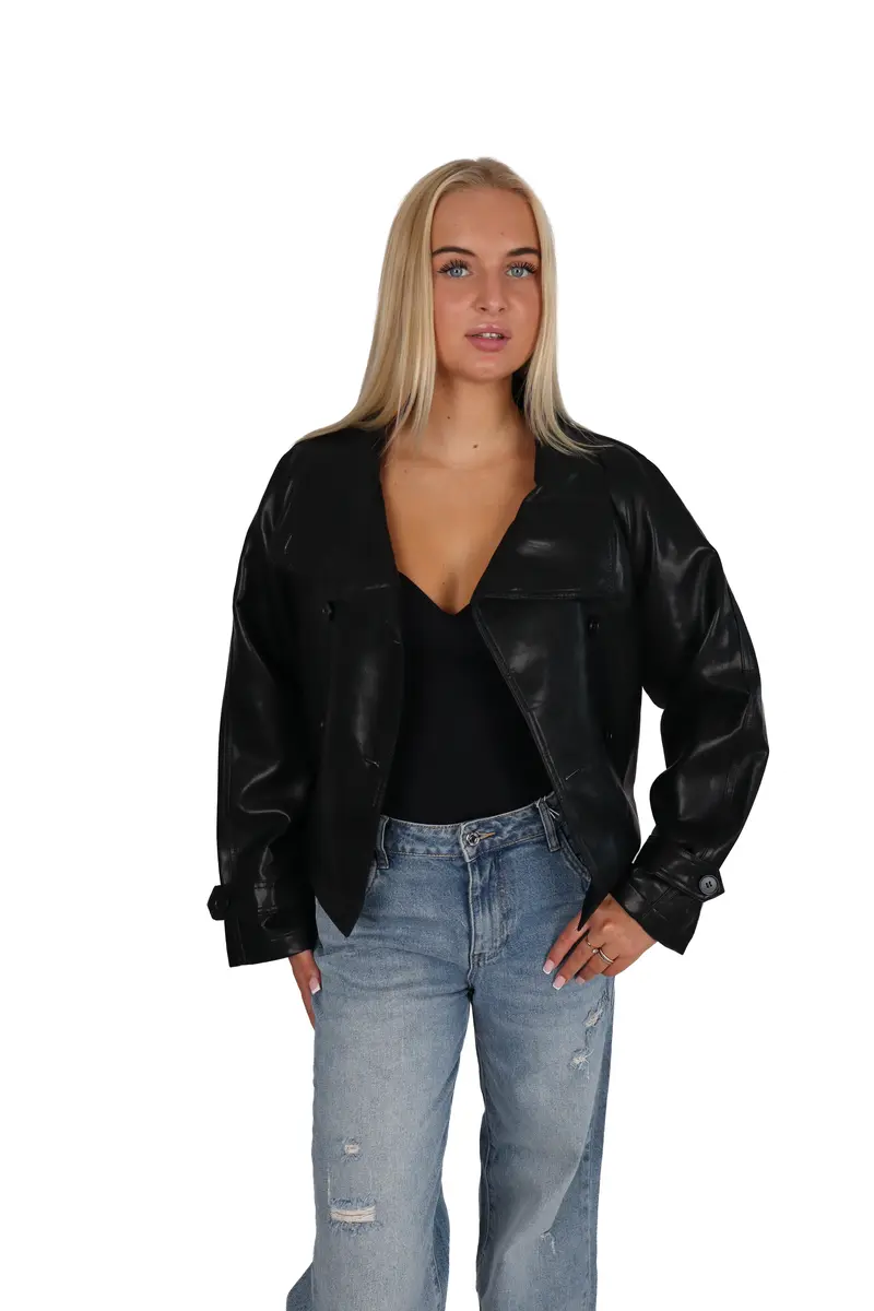 Kendall Oversized Leather Jacket
