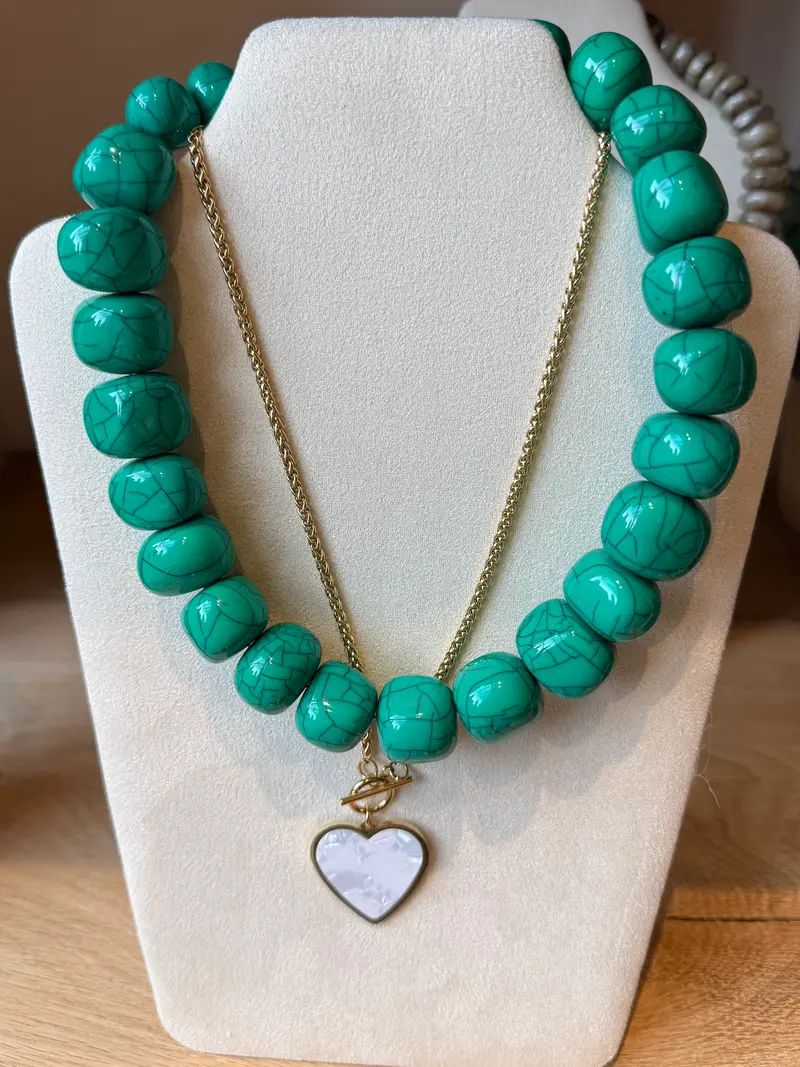 Ketting Fantasy Nepal Turquoise