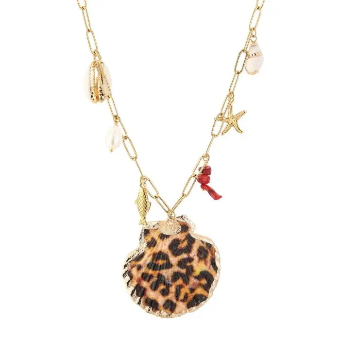 Ketting - Schelp Beige