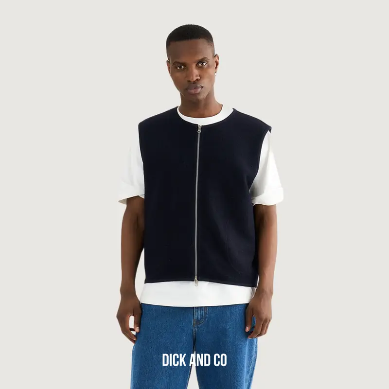 Kian Boiled wool vest