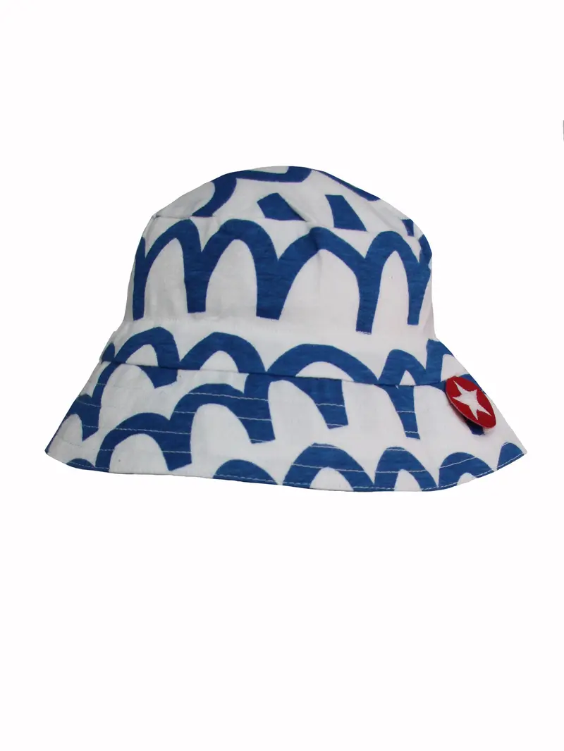 Kik Kid Hat Tiba Rand Waves White Cobalt