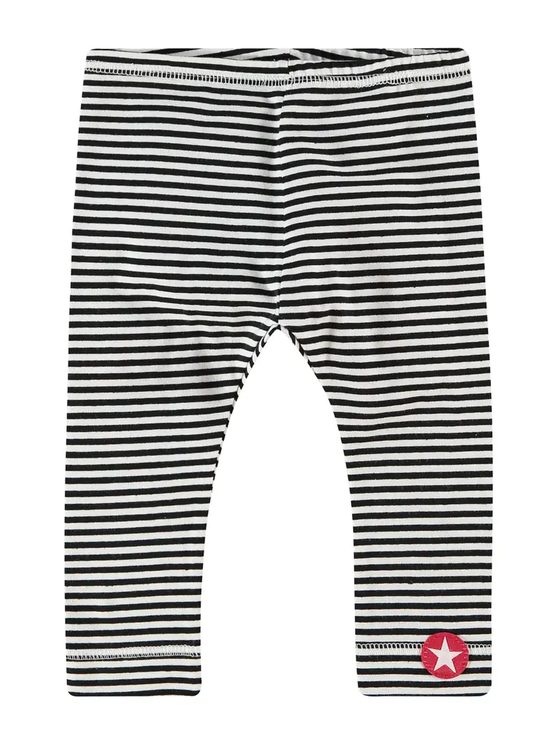 Kik Kid Organic Cotton Legging Stripe Yarn Dyed Black