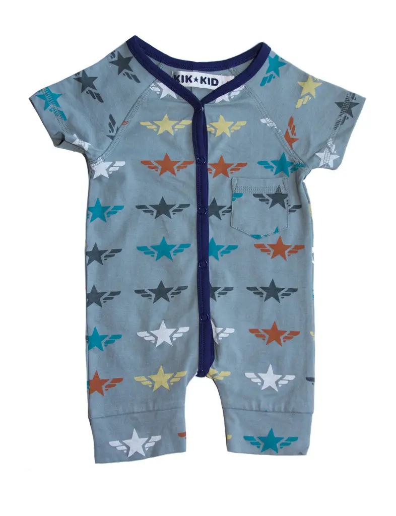 Kik Kid Romper Star Wings Light Blue