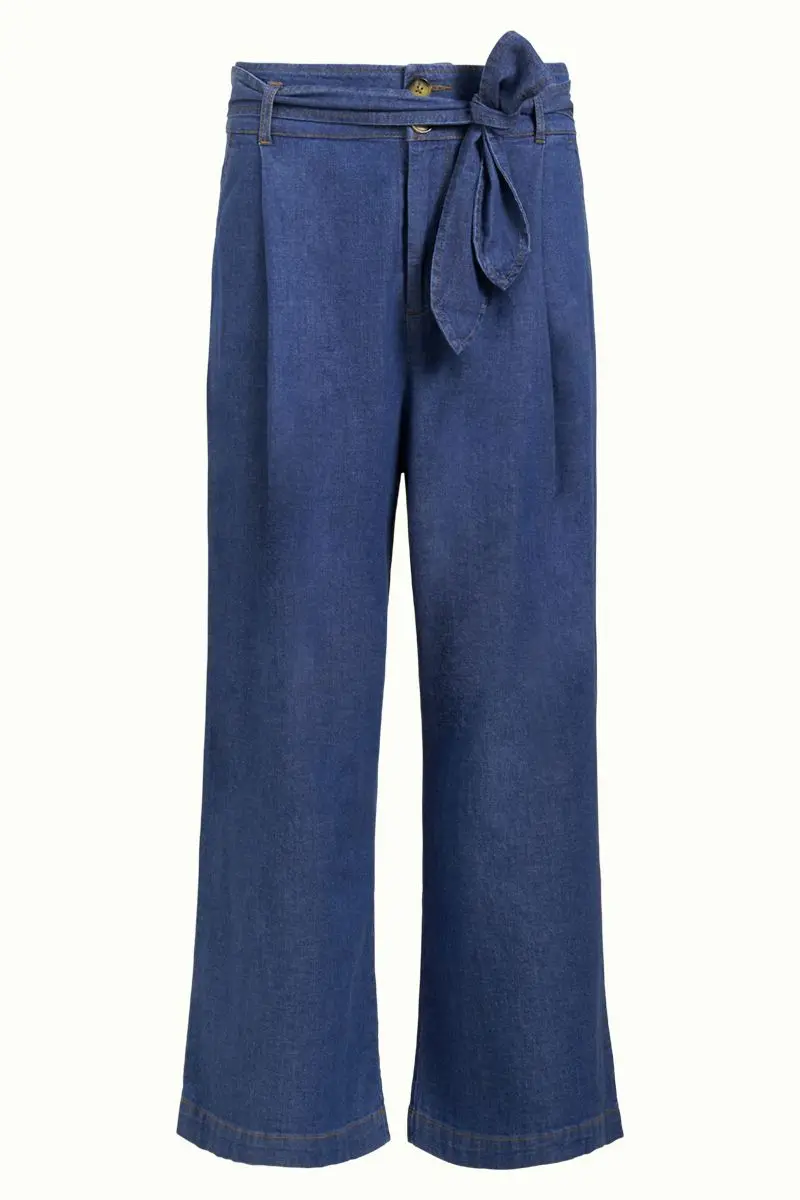 King Louie Ava Pants Chambray River Blue
