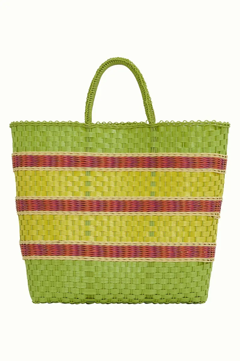 King Louie beachy bag puglia margarite green