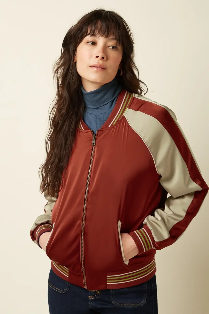King Louie Bomber Jacket Pavonini Rio Red