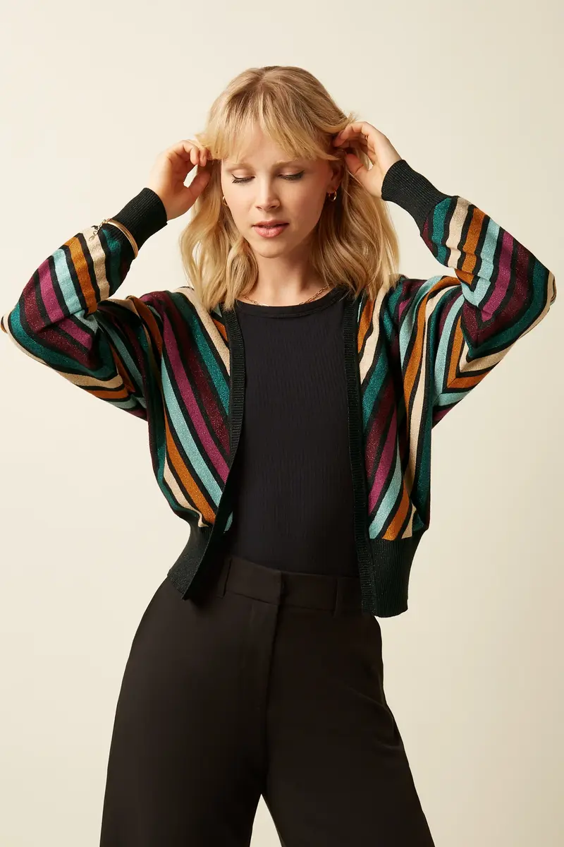 King Louie Valentina Cardi Lapis Black