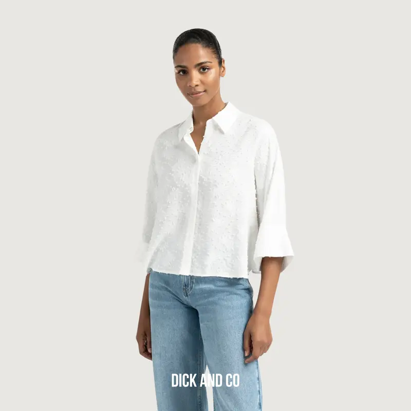 Korte luchtige blouse (01-201165-507)