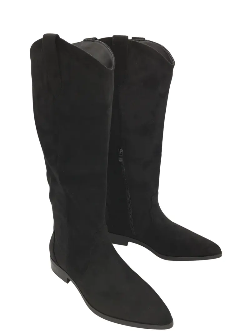 Latifa Black Cowboy Boots